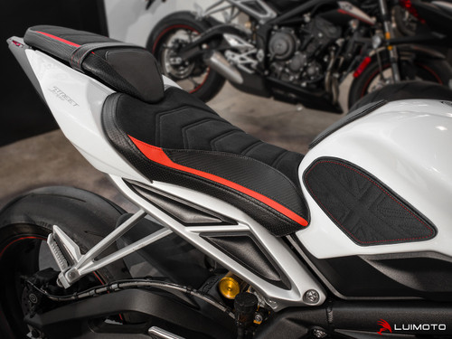 TRIUMPH STREET TRIPLE 765 2017-2020 UNION JACK KNEE GRIPS AND TANK PROTECTOR LUIMOTO